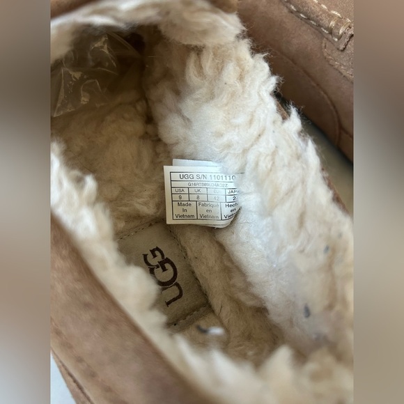 UGG MENS ASCOT SLIPPER CHESTNUT BROWN M9 Moccasin toe, Slip-on, indoor/outdoor - Picture 6 of 7